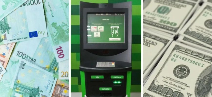 Пополнения карты через терминал самообслуживания ПриватБанка